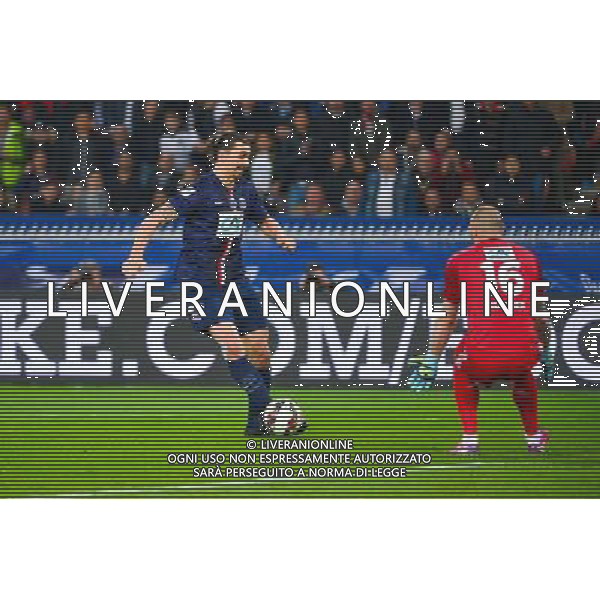 But Zlatan IBRAHIMOVIC / Stephane RUFFIER - 08.04.2015 - Paris Saint Germain / Saint Etienne - 1/2Finale Coupe de France Photo : WinterPress / Icon Sport AG ALDO LIVERANI SAS ONLY ITALY