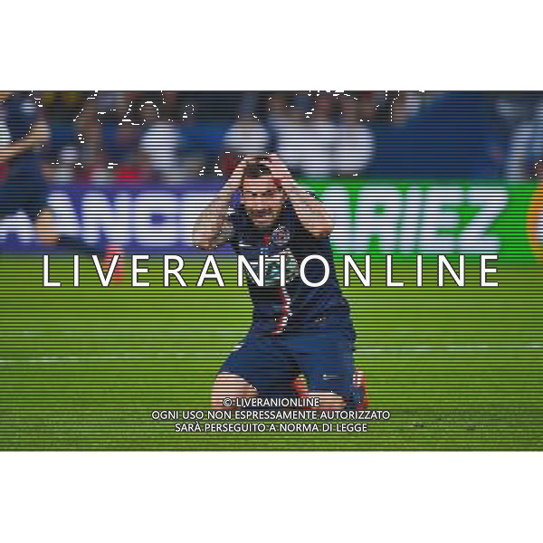Ezequiel LAVEZZI / penaltie refuse - 08.04.2015 - Paris Saint Germain / Saint Etienne - 1/2Finale Coupe de France Photo : WinterPress / Icon Sport AG ALDO LIVERANI SAS ONLY ITALY