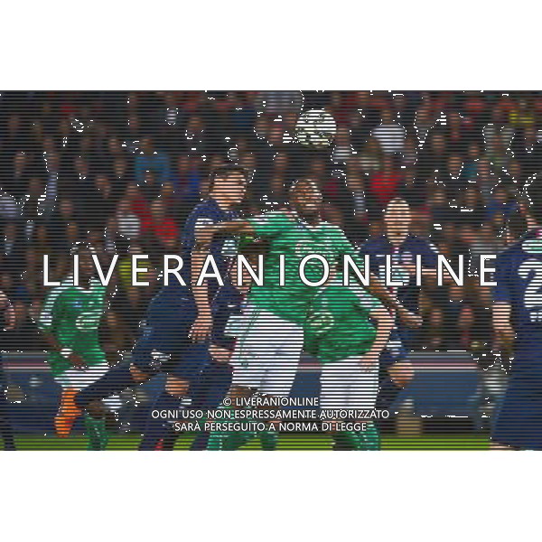 Kevin THEOPHILE CATHERINE / Thiago SILVA - 08.04.2015 - Paris Saint Germain / Saint Etienne - 1/2Finale Coupe de France Photo : WinterPress / Icon Sport AG ALDO LIVERANI SAS ONLY ITALY