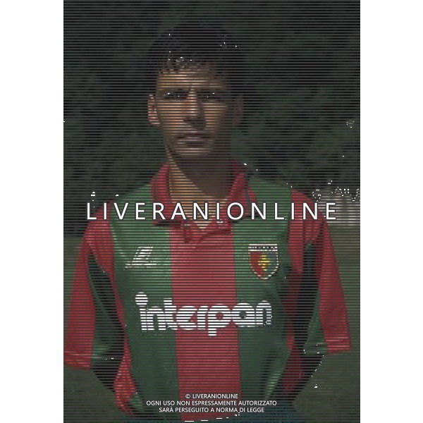 RETROSPETTIVA SANDRO TOVALIERI CALCIATORE NELLA FOTO SANDRO TOVALIERI CON LA MAGLIA DELLA TERNANA AG ALDO LIVERANI SAS