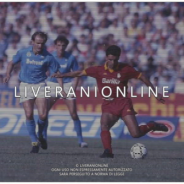 RETROSPETTIVA SANDRO TOVALIERI CALCIATORE NELLA FOTO SANDRO TOVALIERI CON LA MAGLIA DELLA ROMA AG ALDO LIVERANI SAS