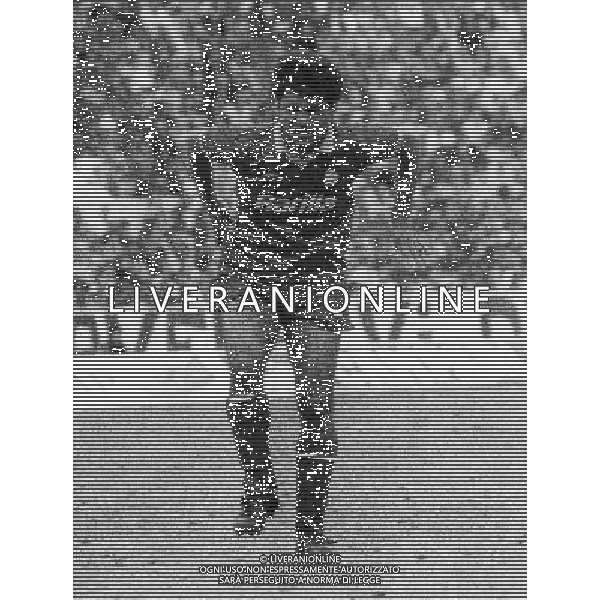 RETROSPETTIVA SANDRO TOVALIERI CALCIATORE NELLA FOTO SANDRO TOVALIERI CON LA MAGLIA DELLA ROMA AG ALDO LIVERANI SAS