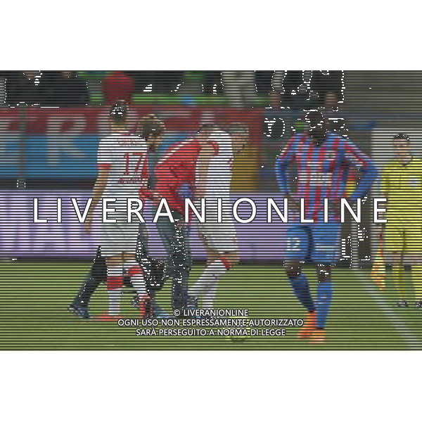 BLESSURE Jeremy TOULALAN - 10.04.2015 - Caen / Monaco - 32e journee Ligue 1 Photo : Vincent Michel / Icon Sport AG ALDO LIVERANI SAS ONLY ITALY