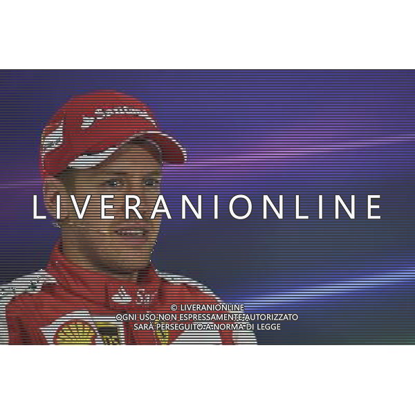 Sebastian Vettel (GER) Ferrari in the FIA Press Conference. 11.04.2015. Formula 1 World Championship, Rd 3, Chinese Grand Prix, Shanghai, China, Qualifying Day. AG ALDO LIVERANI SAS ONLY ITALY
