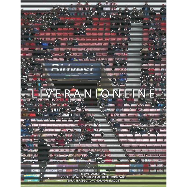 Empty seats at the Stadium of Light as Sunderland manager Dick Advocaat watches his side slip to a 4 - 1 defeat Photographer Rich Linley/CameraSport Football - Barclays Premiership - Sunderland v Crystal Palace - Saturday 11th April 2015 - Sunderland Stadium of Light - Sunderland © CameraSport - 43 Linden Ave. Countesthorpe. Leicester. England. LE8 5PG - Tel: +44 (0) 116 277 4147 - admin@camerasport.com - www.camerasport.com AG ALDO LIVERANI SAS ONLY ITALY