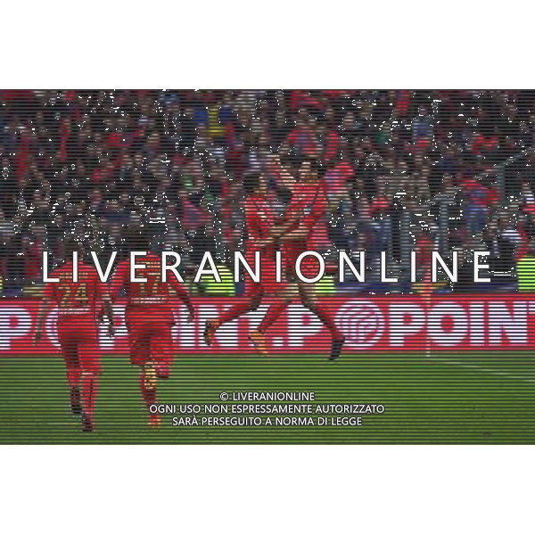 Joie MARQUINHOS / Zlatan IBRAHIMOVIC - 11.04.2015 - Bastia / PSG - Finale de la Coupe de Ligue 2015 Photo : Dave Winter / Icon Sport AG ALDO LIVERANI SAS ONLY ITALY