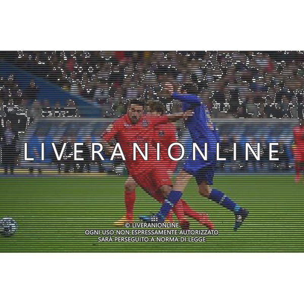 Ezequiel LAVEZZI / faute de Sebastien SQUILLACI / Penalty - 11.04.2015 - Bastia / PSG - Finale de la Coupe de la Ligue 2015 Photo : Dave Winter / Icon Sport AG ALDO LIVERANI SAS ONLY ITALY