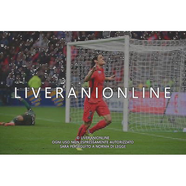 Joie Edinson CAVANI - 11.04.2015 - Bastia / PSG - Finale de la Coupe de la Ligue 2015 Photo : Dave Winter / Icon Sport AG ALDO LIVERANI SAS ONLY ITALY