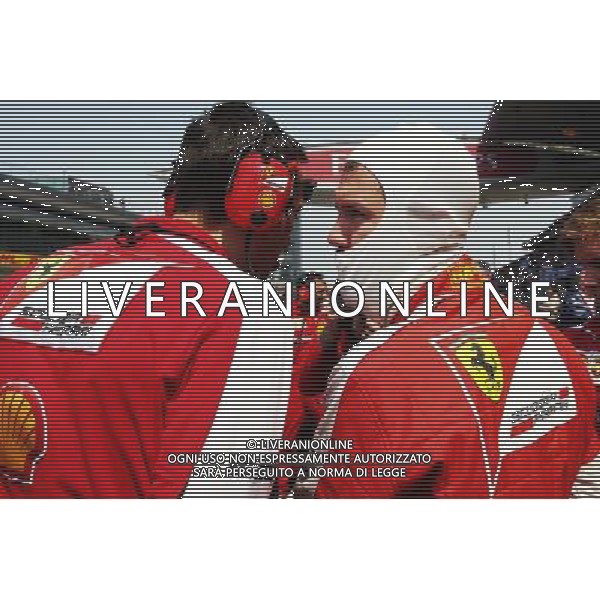 Sebastian Vettel (GER) Ferrari on the grid. 12.04.2015. Formula 1 World Championship, Rd 3, Chinese Grand Prix, Shanghai, China, Race Day. AG ALDO LIVERANI SAS ONLY ITALY