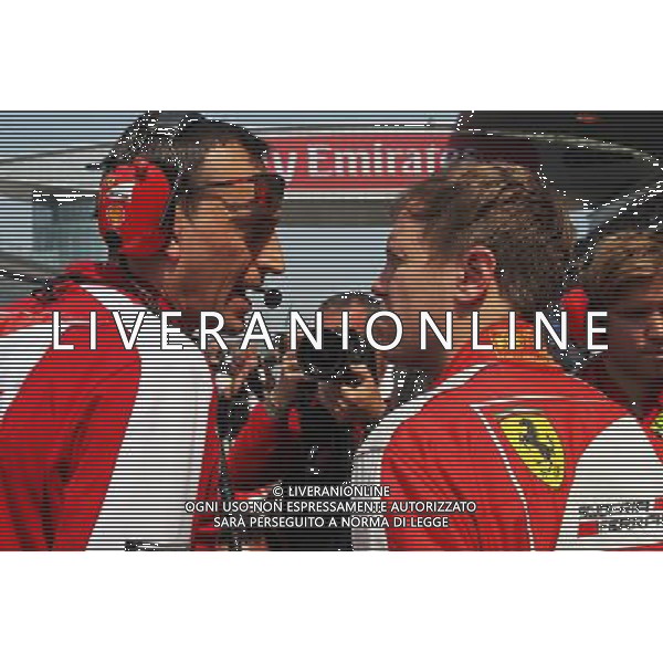 Sebastian Vettel (GER) Ferrari on the grid. 12.04.2015. Formula 1 World Championship, Rd 3, Chinese Grand Prix, Shanghai, China, Race Day. AG ALDO LIVERANI SAS ONLY ITALY
