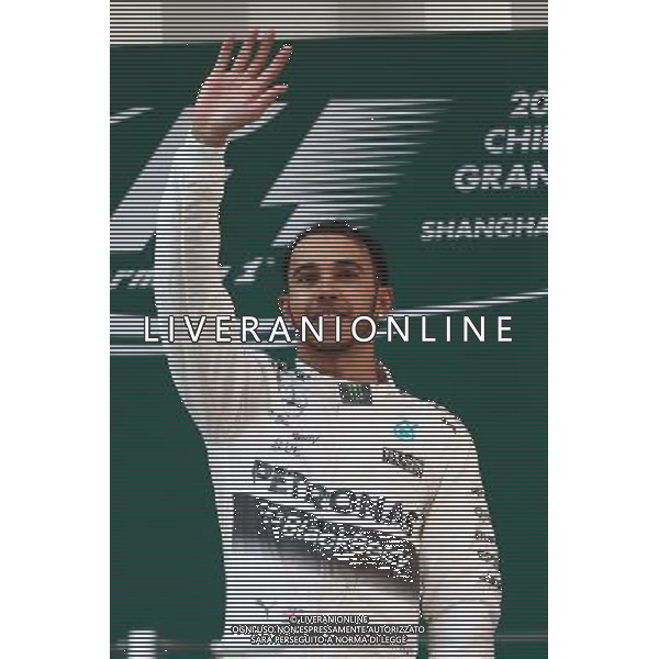 1st place Lewis Hamilton (GBR) Mercedes AMG F1. 12.04.2015. Formula 1 World Championship, Rd 3, Chinese Grand Prix, Shanghai, China, Race Day. AG ALDO LIVERANI SAS ONLY ITALY