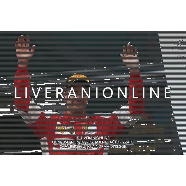 3rd place Sebastian Vettel (GER) Ferrari. 12.04.2015. Formula 1 World Championship, Rd 3, Chinese Grand Prix, Shanghai, China, Race Day. AG ALDO LIVERANI SAS ONLY ITALY