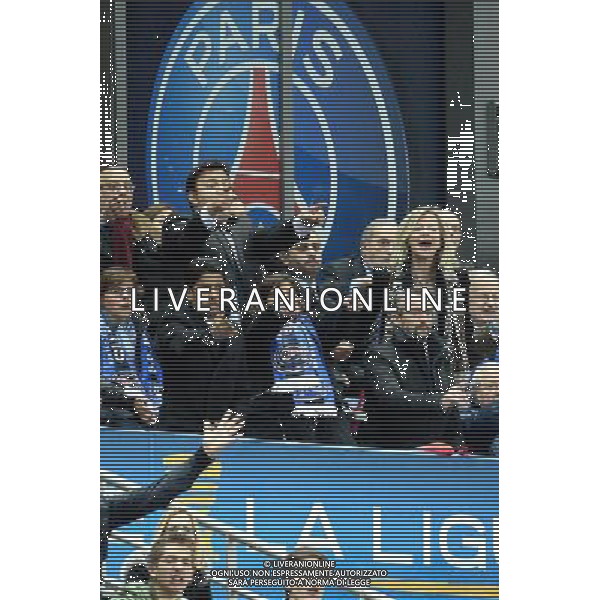 NASSER AL KHELAIFI / ANNE HIDALGO - 11.04.2015 - Bastia / PSG - Finale de la Coupe de la Ligue 2015 Photo : Visual / Icon Sport