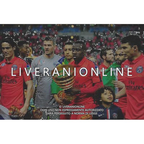 Victoire du PSG / Blaise MATUIDI - 11.04.2015 - Bastia / PSG - Finale de la Coupe de la Ligue 2015 Photo : Dave Winter / Icon Sport