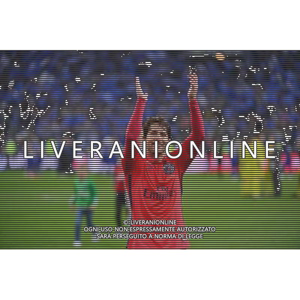 VICTOIRE PSG / Sherrer MAXWELL - 11.04.2015 - Bastia / PSG - Finale de la Coupe de la Ligue 2015 Photo : Dave Winter / Icon Sport