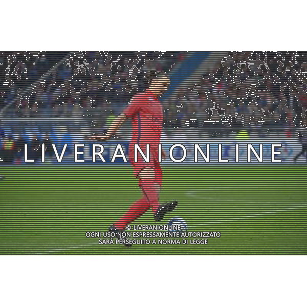 Zlatan IBRAHIMOVIC - 11.04.2015 - Bastia / PSG - Finale de la Coupe de la Ligue 2015 Photo : Dave Winter / Icon Sport