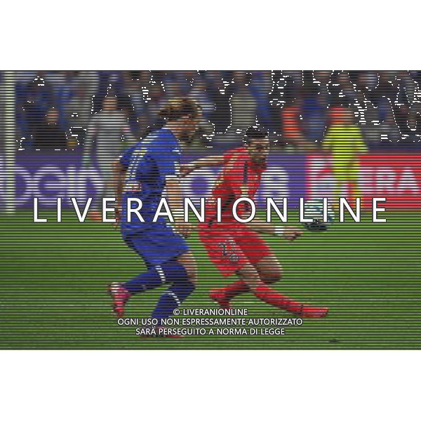 Javier PASTORE / Guillaume GILLET - 11.04.2015 - Bastia / PSG - Finale de la Coupe de la Ligue 2015 Photo : Dave Winter / Icon Sport