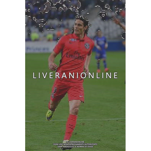 Joie Edinson CAVANI - 11.04.2015 - Bastia / PSG - Finale de la Coupe de la Ligue 2015 Photo : Dave Winter / Icon Sport