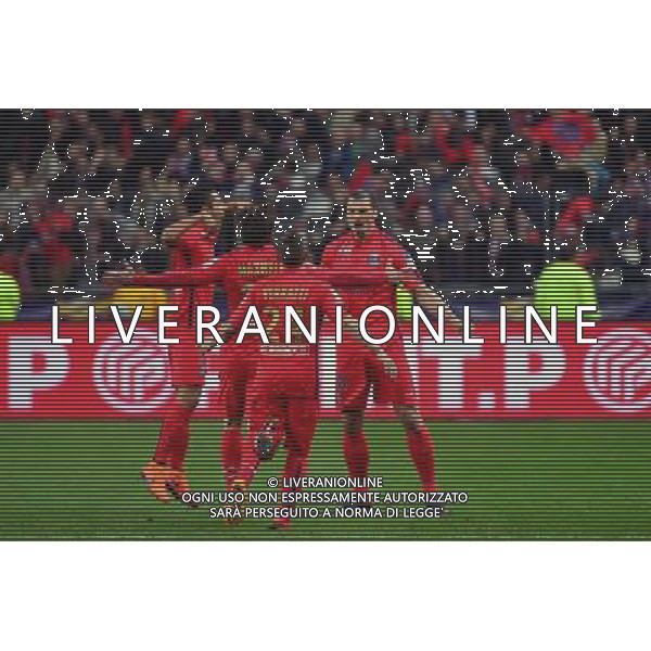 Joie Zlatan IBRAHIMOVIC - 11.04.2015 - Bastia / PSG - Finale de la Coupe de la Ligue 2015 Photo : Dave Winter / Icon Sport