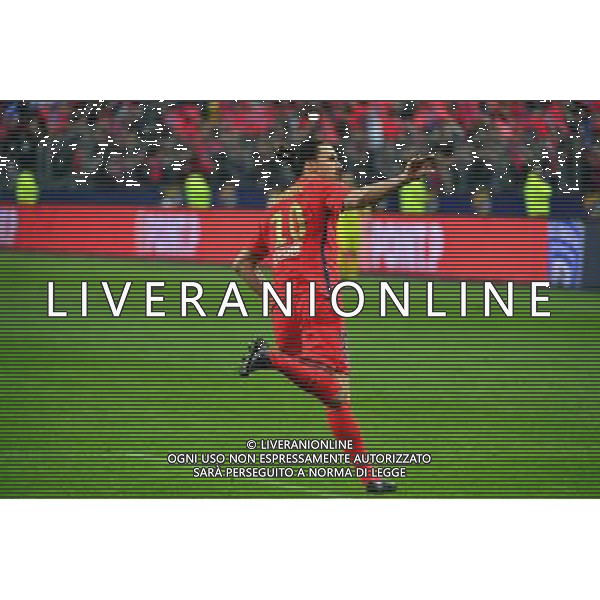 Joie Zlatan IBRAHIMOVIC - 11.04.2015 - Bastia / PSG - Finale de la Coupe de la Ligue 2015 Photo : Dave Winter / Icon Sport