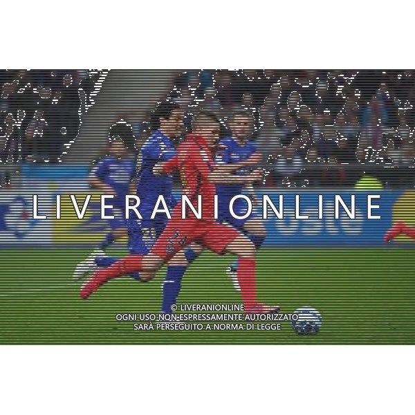 Marco VERRATTI / Francois MODESTO - 11.04.2015 - Bastia / PSG - Finale de la Coupe de la Ligue 2015 Photo : Dave Winter / Icon Sport
