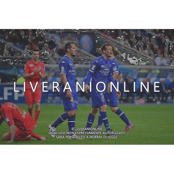 Sebastien SQUILLACI / carton rouge - 11.04.2015 - Bastia / PSG - Finale de la Coupe de la Ligue 2015 Photo : Dave Winter / Icon Sport