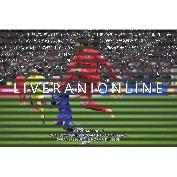 Sherrer MAXWELL / Gael DANIC - 11.04.2015 - Bastia / PSG - Finale de la Coupe de la Ligue 2015 Photo : Dave Winter / Icon Sport