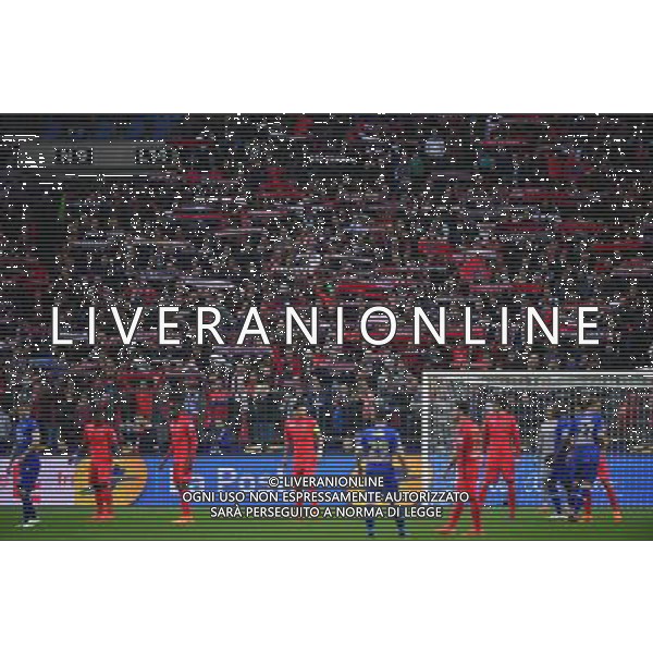Supporters PSG - 11.04.2015 - Bastia / PSG - Finale de la Coupe de la Ligue 2015 Photo : Dave Winter / Icon Sport