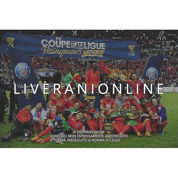 Victoire du PSG - 11.04.2015 - Bastia / PSG - Finale de la Coupe de la Ligue 2015 Photo : Dave Winter / Icon Sport