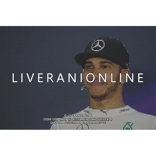 Lewis Hamilton (GBR) Mercedes AMG F1 in the FIA Press Conference. 12.04.2015. Formula 1 World Championship, Rd 3, Chinese Grand Prix, Shanghai, China, Race Day. AG ALDO LIVERANI SAS ONLY ITALY