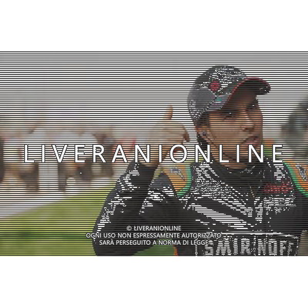 Sergio Perez (MEX) Sahara Force India F1 on the grid. 12.04.2015. Formula 1 World Championship, Rd 3, Chinese Grand Prix, Shanghai, China, Race Day. AG ALDO LIVERANI SAS ONLY ITALY