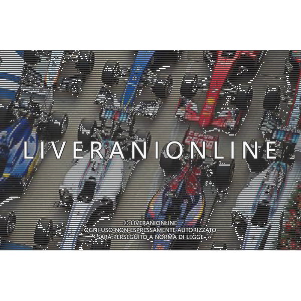 The cars in parc ferme. 12.04.2015. Formula 1 World Championship, Rd 3, Chinese Grand Prix, Shanghai, China, Race Day. AG ALDO LIVERANI SAS ONLY ITALY