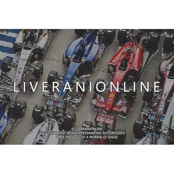 The cars in parc ferme. 12.04.2015. Formula 1 World Championship, Rd 3, Chinese Grand Prix, Shanghai, China, Race Day. AG ALDO LIVERANI SAS ONLY ITALY