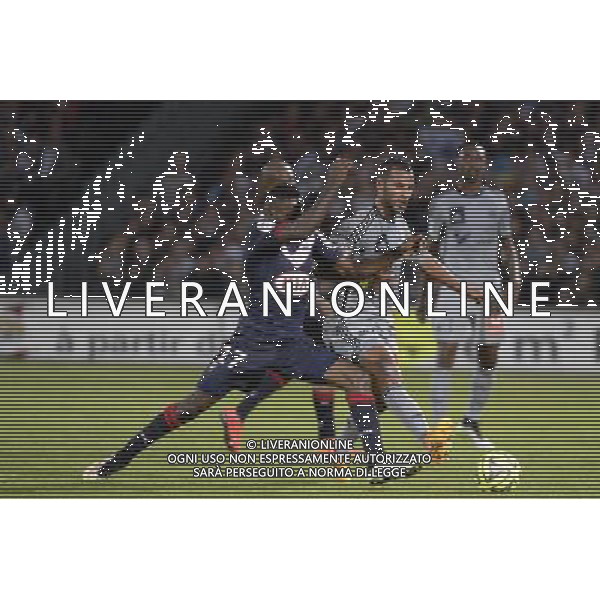 Andre BIYOGO POKO / Alaixys ROMAO - 12.04.2015 - Bordeaux / Marseille - 32eme journee de Ligue 1 Photo : Caroline Blumberg / Icon Sport AG ALDO LIVERANI SAS ONLY ITALY