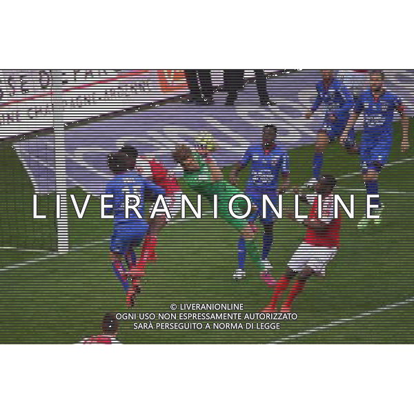 Simon POUPLIN - 12.04.2015 - Reims / Nice - 32eme journee de Ligue 1 Photo : Dave Winter / Icon Sport AG ALDO LIVERANI SAS ONLY ITALY
