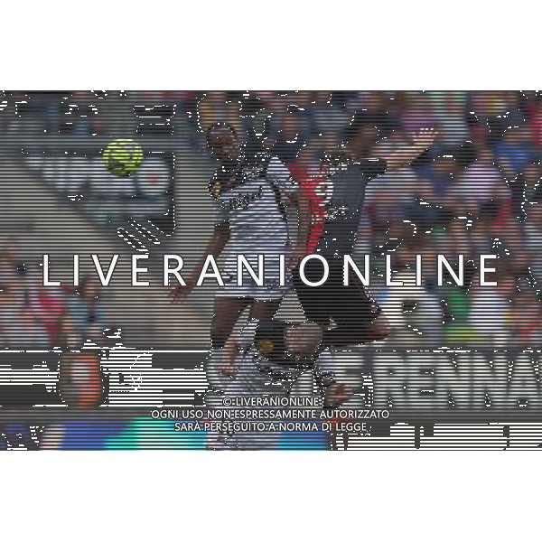 Jeremy SORBON / Ola TOIVONEN - 12.04.2015 - Rennes / Guingamp - 32eme journee de Ligue 1 Photo : Vincent Michel / Icon Sport AG ALDO LIVERANI SAS ONLY ITALY