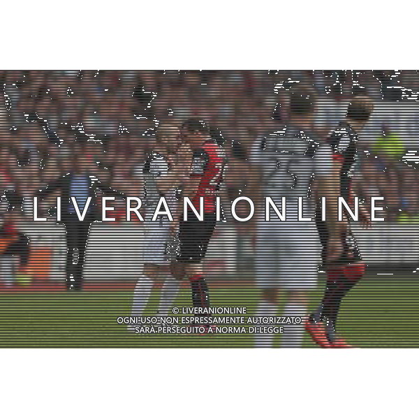 Lionel MATHIS / Romain DANZE - 12.04.2015 - Rennes / Guingamp - 32eme journee de Ligue 1 Photo : Vincent Michel / Icon Sport AG ALDO LIVERANI SAS ONLY ITALY