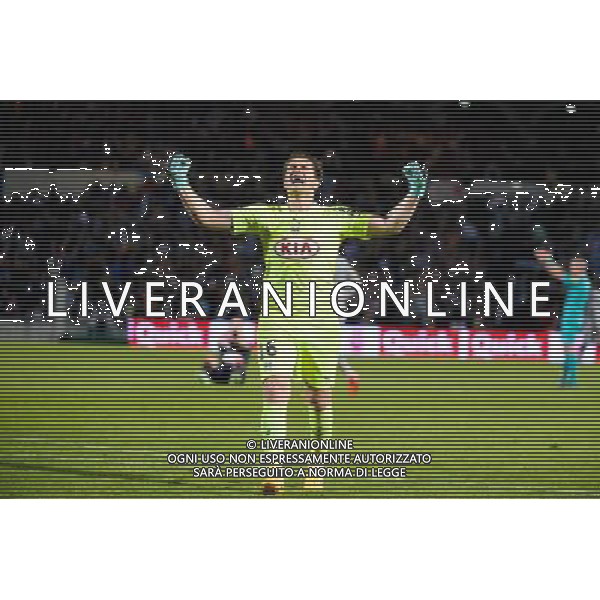 Joie Bordeaux - Cedric CARRASSO - 12.04.2015 - Bordeaux / Marseille - 32eme journee de Ligue 1 Photo : Caroline Blumberg / Icon Sport AG ALDO LIVERANI SAS ONLY ITALY