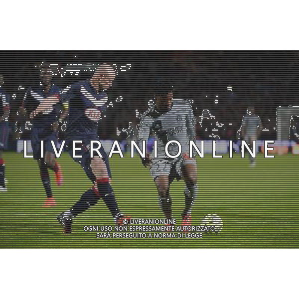 Nicolas PALLOIS / Michy BATSHUYI - 12.04.2015 - Bordeaux / Marseille - 32eme journee de Ligue 1 Photo : Caroline Blumberg / Icon Sport AG ALDO LIVERANI SAS ONLY ITALY