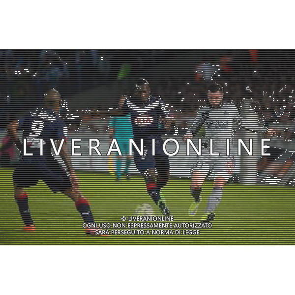 Abdou TRARE / Romain ALESSANDRINI - 12.04.2015 - Bordeaux / Marseille - 32eme journee de Ligue 1 Photo : Caroline Blumberg / Icon Sport AG ALDO LIVERANI SAS ONLY ITALY