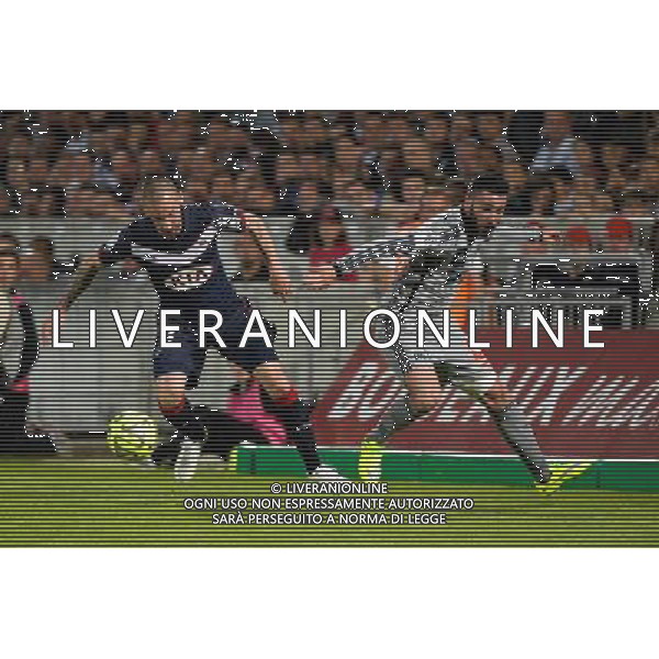 Diego CONTENTO / Romain ALESSANDRINI - 12.04.2015 - Bordeaux / Marseille - 32eme journee de Ligue 1 Photo : Caroline Blumberg / Icon Sport AG ALDO LIVERANI SAS ONLY ITALY
