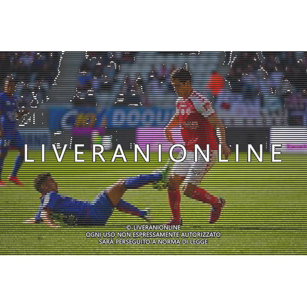 Mohamed Said BENRAHMA / Aissa MANDI - 12.04.2015 - Reims / Nice - 32eme journee de Ligue 1 Photo : Dave Winter / Icon Sport AG ALDO LIVERANI SAS ONLY ITALY