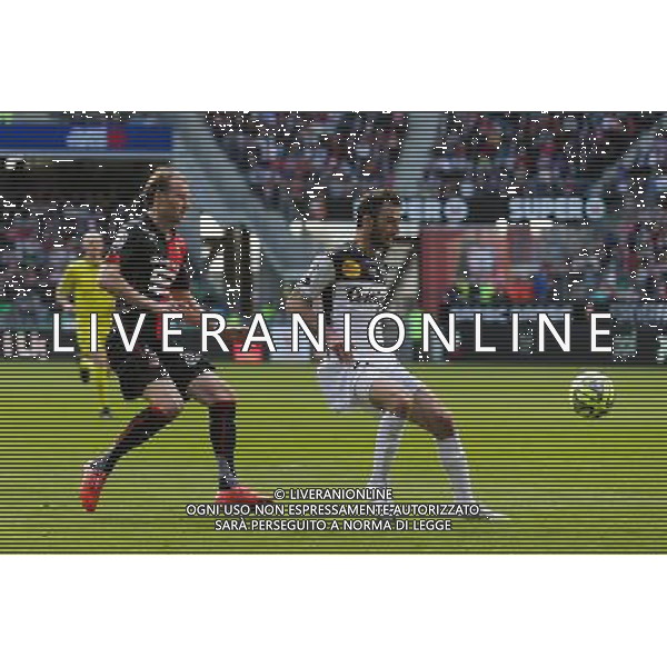 Christophe KERBRAT / Ola TOIVONEN - 12.04.2015 - Rennes / Guingamp - 32eme journee de Ligue 1 Photo : Vincent Michel / Icon Sport AG ALDO LIVERANI SAS ONLY ITALY
