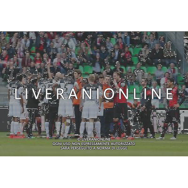 EXPULSION Sambou YATABARE - 12.04.2015 - Rennes / Guingamp - 32eme journee de Ligue 1 Photo : Vincent Michel / Icon Sport AG ALDO LIVERANI SAS ONLY ITALY