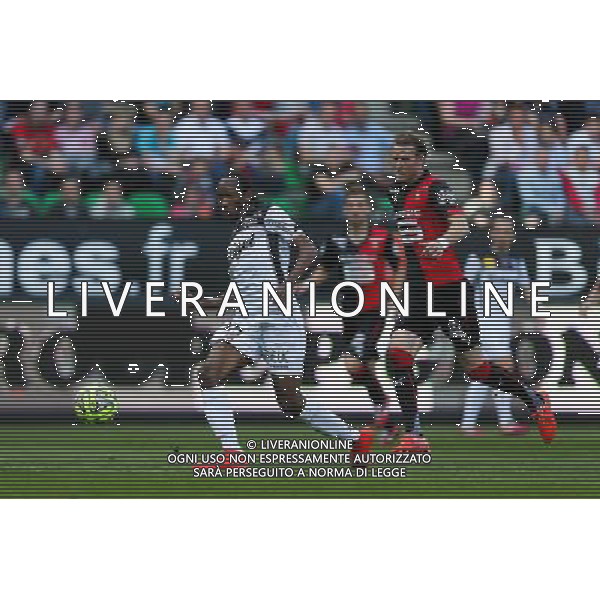 Jeremy SORBON / Ola TOIVONEN - 12.04.2015 - Rennes / Guingamp - 32eme journee de Ligue 1 Photo : Vincent Michel / Icon Sport AG ALDO LIVERANI SAS ONLY ITALY