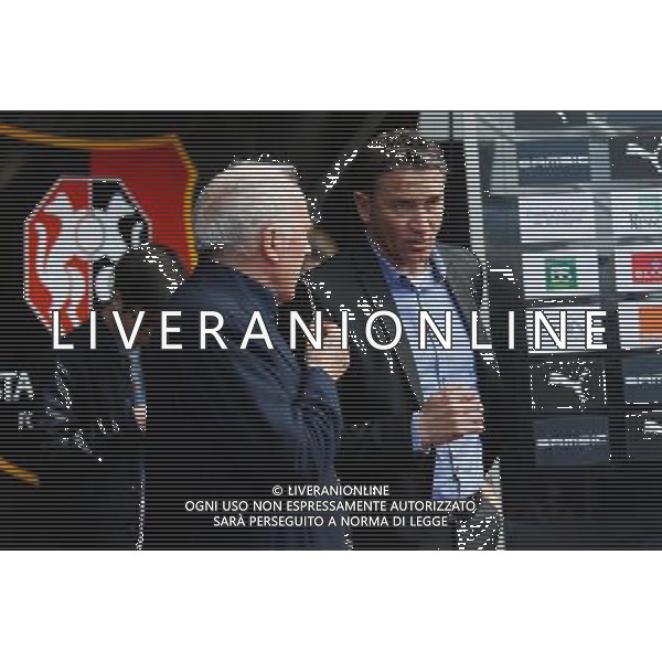 Philippe MONTANIER / Francois PINAULT - 12.04.2015 - Rennes / Guingamp - 32eme journee de Ligue 1 Photo : Vincent Michel / Icon Sport AG ALDO LIVERANI SAS ONLY ITALY