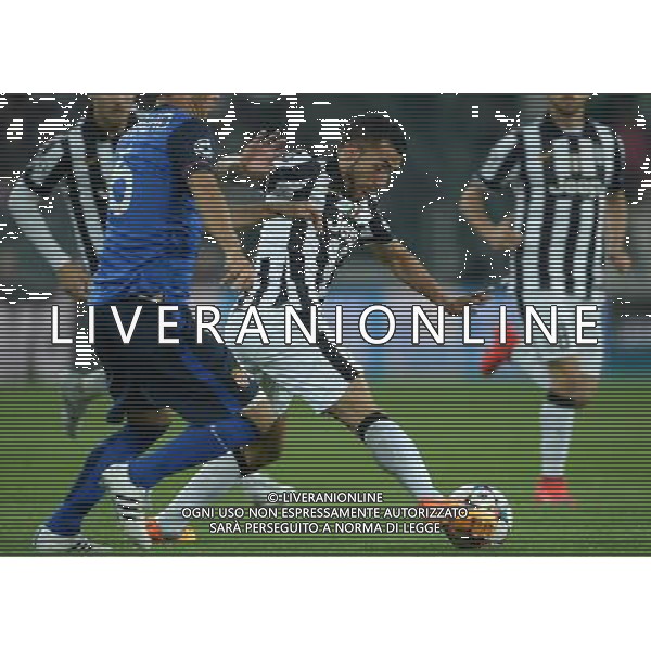 UEFA Champions League 2014/2015 Quarti di Finale Andata Torino - 14.04.2015 Juventus-Monaco Nella Foto: carlos tevez e carvalho /Ph.Vitez-Ag. Aldo Liverani