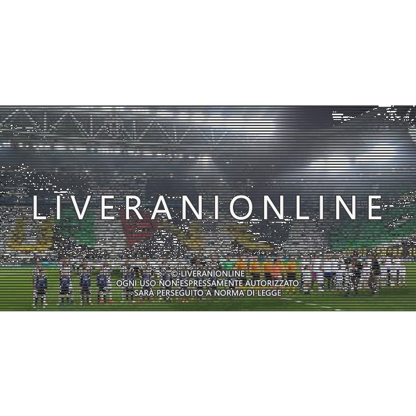 UEFA Champions League 2014/2015 Quarti di Finale Andata Torino - 14.04.2015 Juventus-Monaco Nella Foto: e due formazioni di juventus e monaco in squadra schierate nel prepartita /Ph.Vitez-Ag. Aldo Liverani