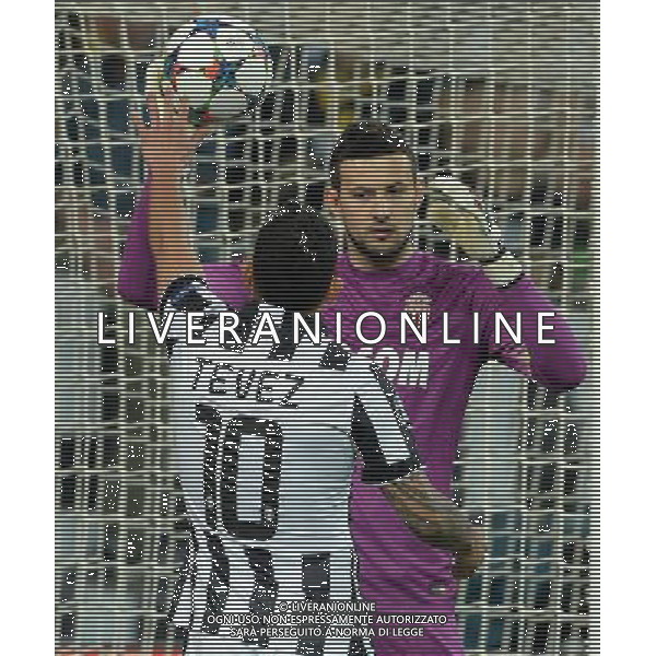 UEFA Champions League 2014/2015 Quarti di Finale Andata Torino - 14.04.2015 Juventus-Monaco Nella Foto:subasic e carlos tevez /Ph.Vitez-Ag. Aldo Liverani