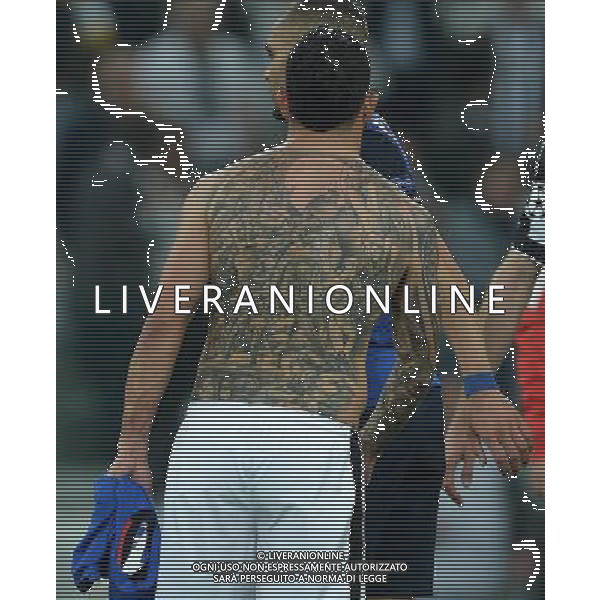 UEFA Champions League 2014/2015 Quarti di Finale Andata Torino - 14.04.2015 Juventus-Monaco Nella Foto:Tevez Carlos Tatuaggio /Ph.Vitez-Ag. Aldo Liverani